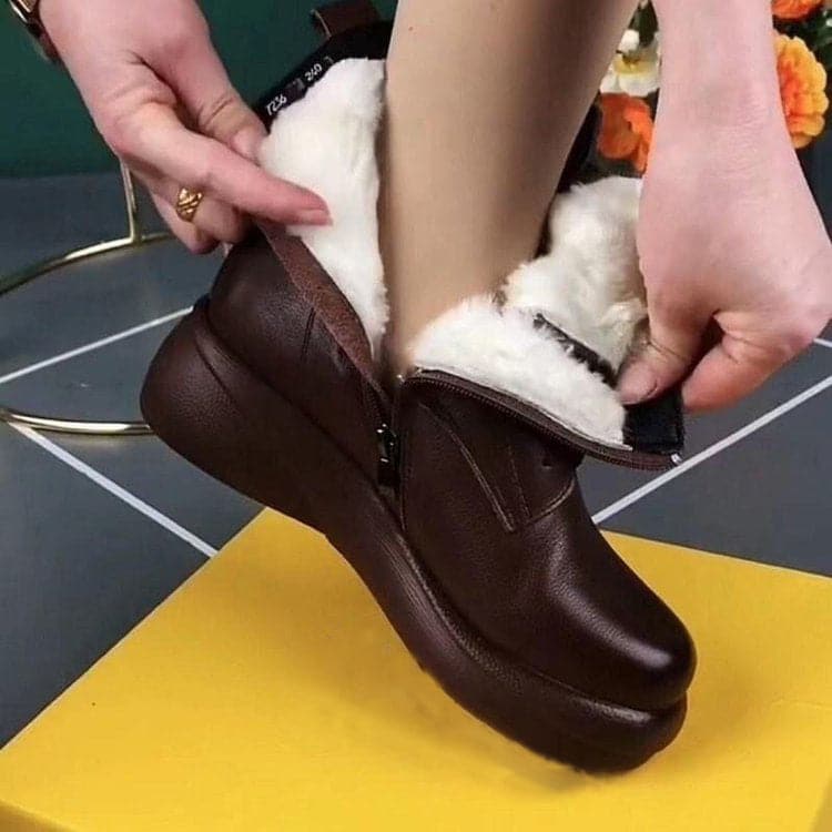 Botas Casual Cuero Suave Nube Camino Armonía, Comodidad Suprema Todo el Día