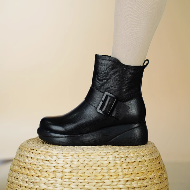 Botas Ortopédicas Cuero Suave Eclipse Flora Serenidad, Alivio Instantáneo y Postura Saludable