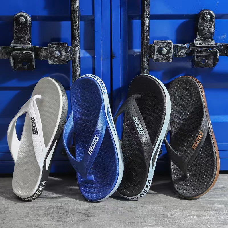 Sandalias Planas Material Suave Esencia Horizonte Calma, Comodidad Relajante Todo el Verano