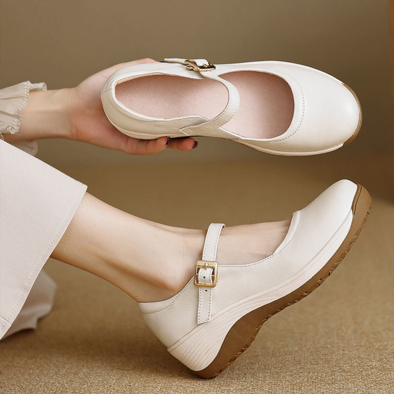 Zapato Ortopédico Cuero Suave Armonía Cumbre Serenidad, Comodidad Sin Dolor Todo el Día