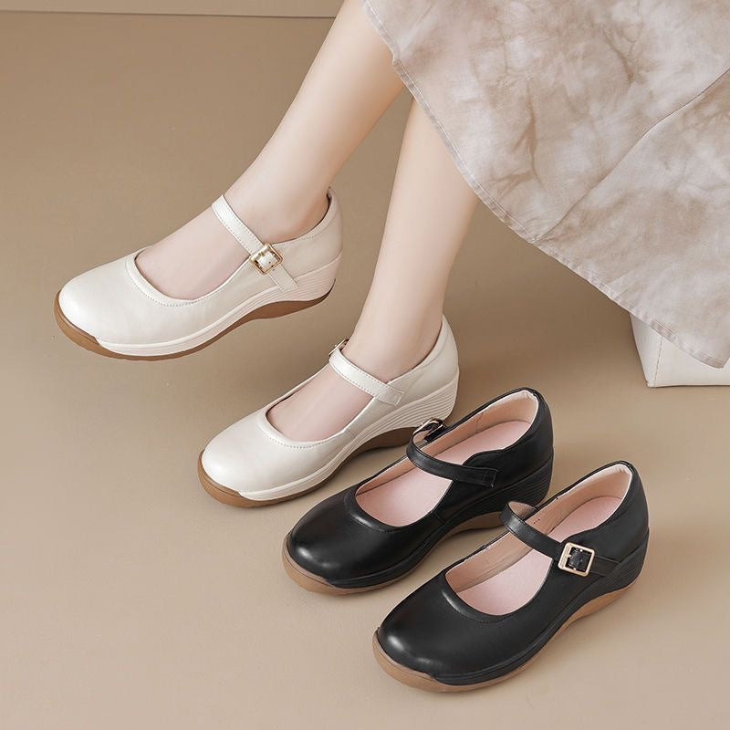 Zapato Ortopédico Cuero Suave Armonía Cumbre Serenidad, Comodidad Sin Dolor Todo el Día