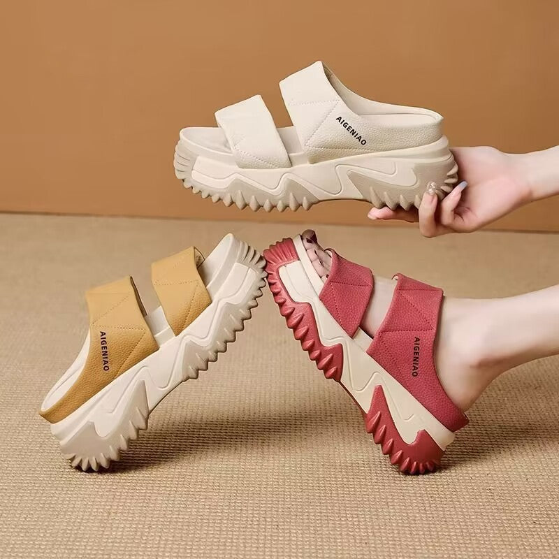 Zapatillas de Plataforma Suela Ultra Flexible Aura Cumbre Jazz, Altura y Confort sin Dolor