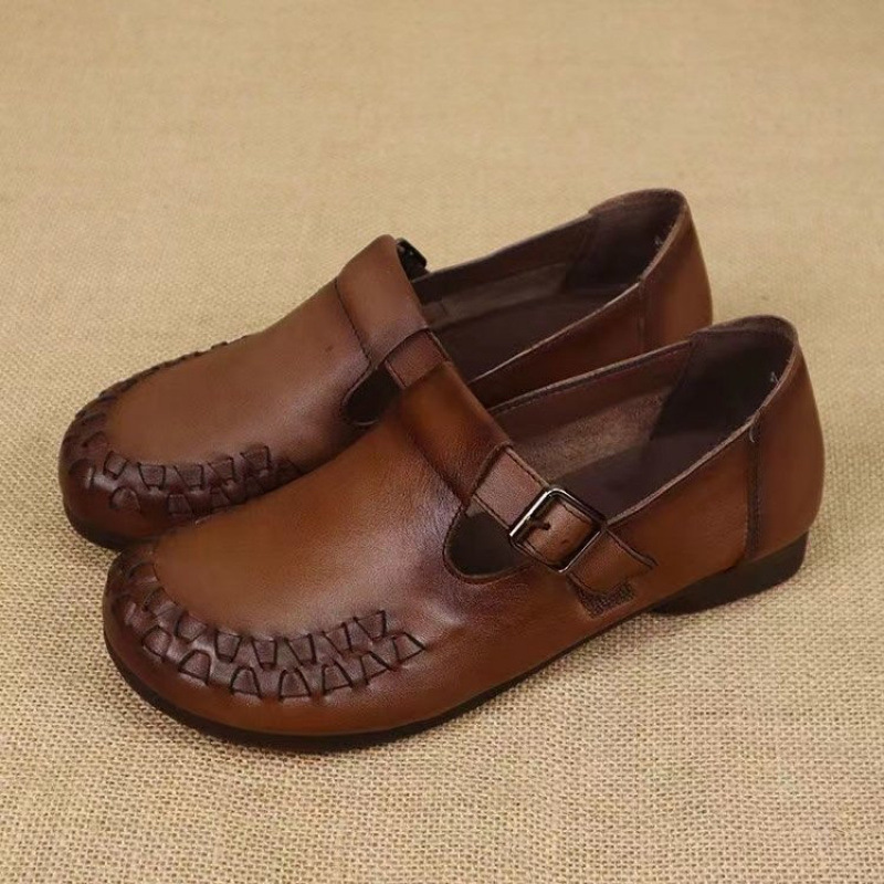 Zapatos Planos Cuero Suave Ruta Serenidad Equilibrio, Comodidad y Estabilidad Todo el Día