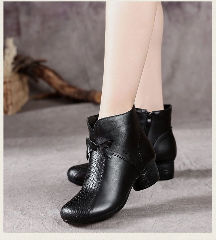 Botines Urbanos Cuero Suave Aura Selene Equilibrio, Elegancia y Comodidad Para Cada Paso