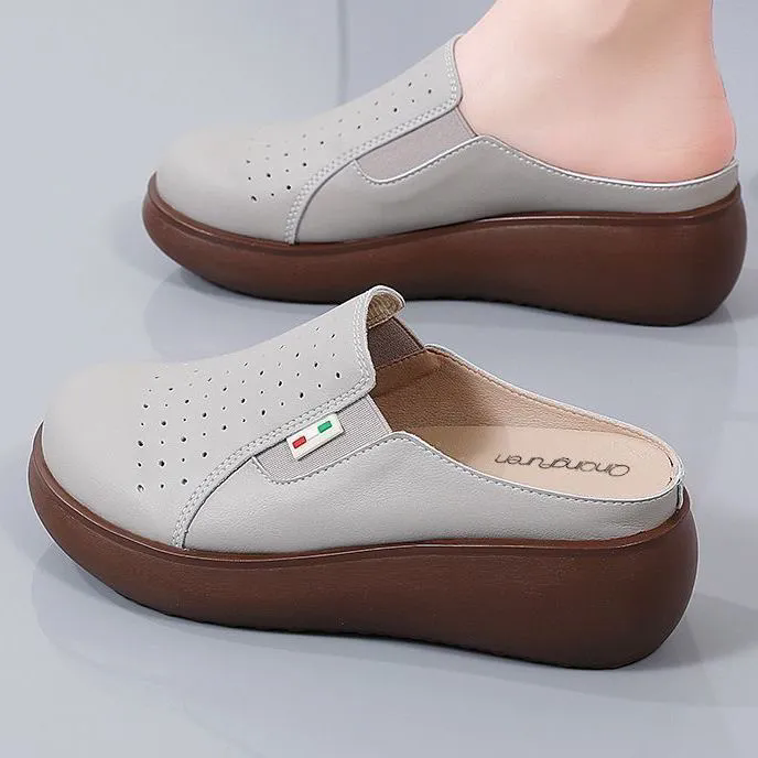 Pantuflas Cerradas Cuero Suave Eclipse Serenidad Aura, Máximo Confort en Casa