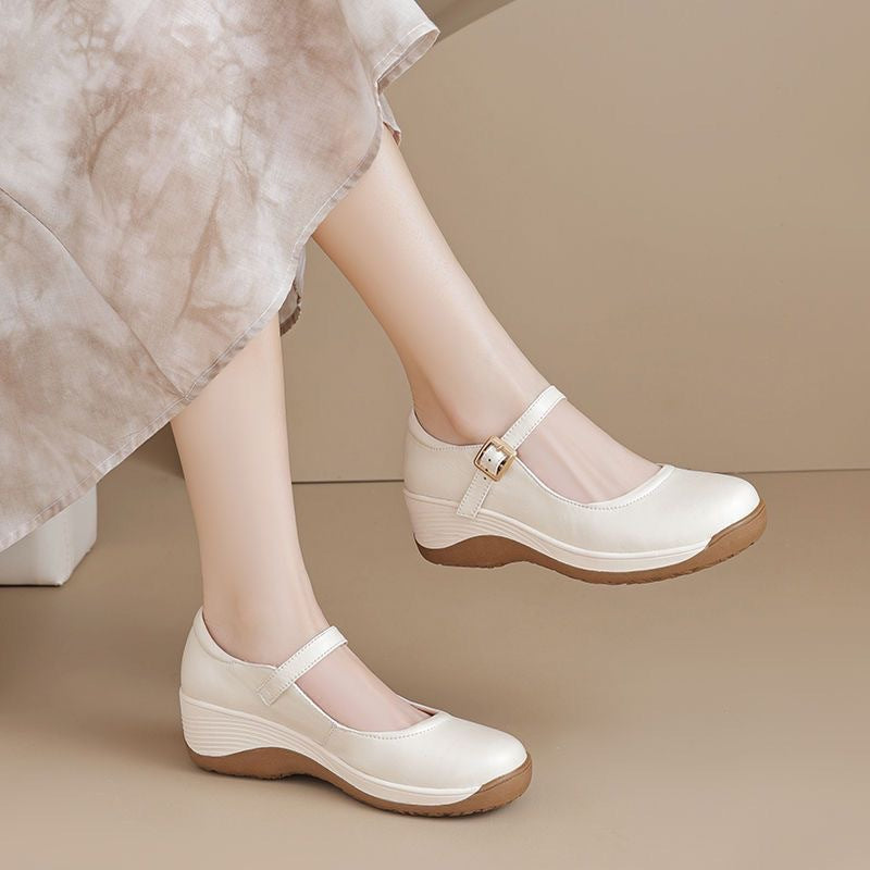 Zapato Ortopédico Cuero Suave Armonía Cumbre Serenidad, Comodidad Sin Dolor Todo el Día