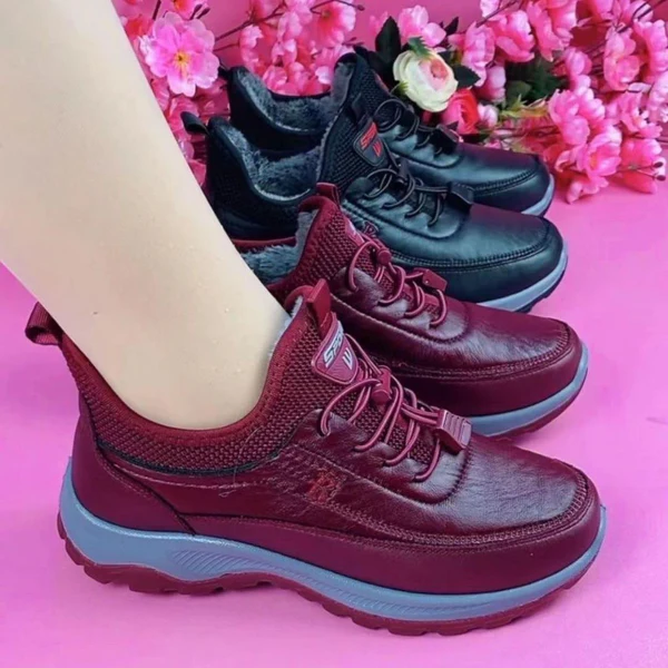 Zapatos Antideslizantes Forro Polar Aura Invierno Serenidad, Calidez y Seguridad Todo el Día