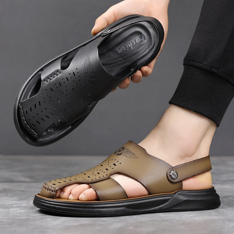 Sandalias Ortopédicas Cuero Transpirable Horizonte Camino Aura, Máximo Confort y Soporte Diario