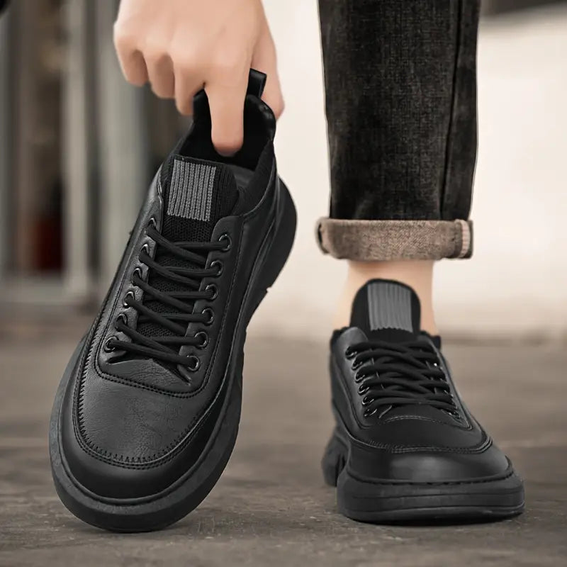 Zapato Ortopédico Cuero Suave Esencia Camino Armonía, Alivio Total para Pies y Espalda