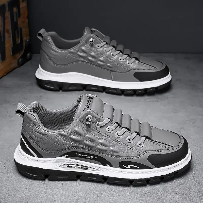 Zapato Casual Cuero Texturizado Cumbre Serenidad Prisma, Estilo y Confort Todo el Día