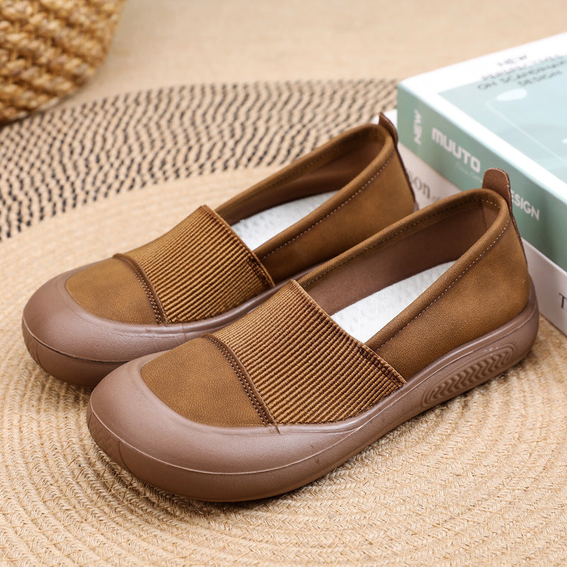 Mocassines Planos Cuero Suave Armonía Camino Vitalidad, Postura y Confort Sin Igual