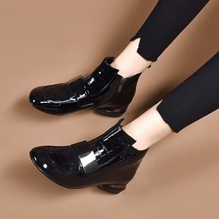 Botines Ortopédicos Cuero Suave Prisma Gaia Serenidad, Alivio Inmediato para Pies y Espalda