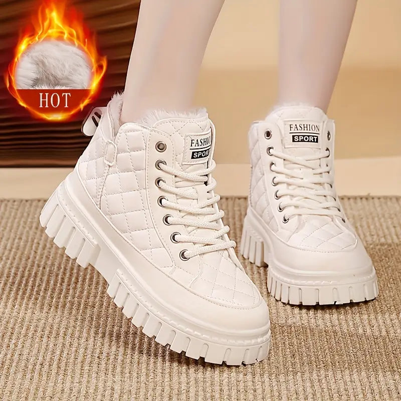 Botas de Invierno Lana Suave Esencia Cumbre Calma, Confort Supremo en Cada Paso