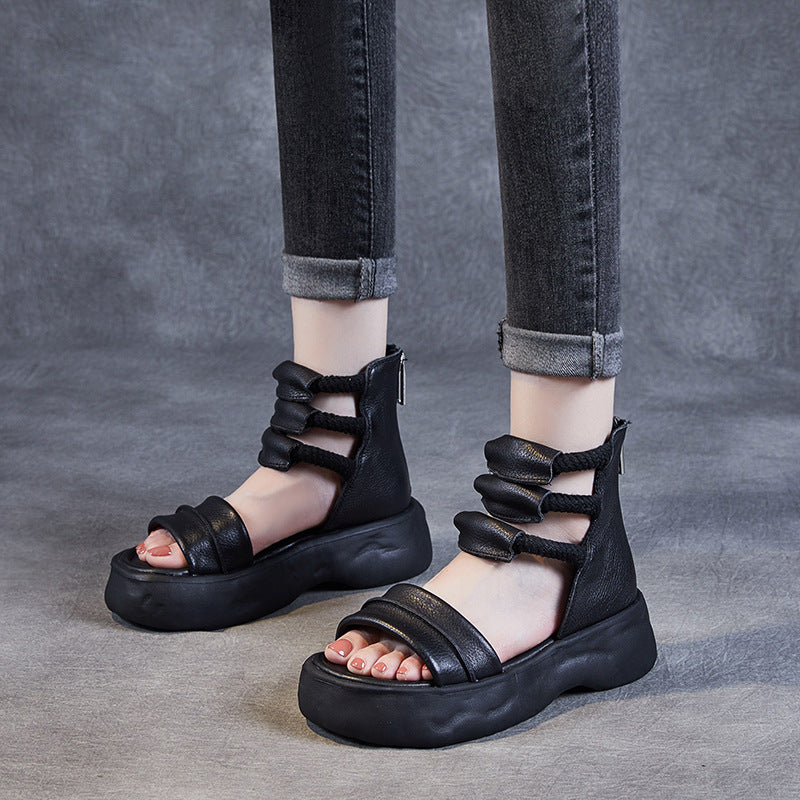 Sandalias Planas Piel Sintética Horizonte Esencia Serenidad, Comodidad y Elegancia Todo el Día