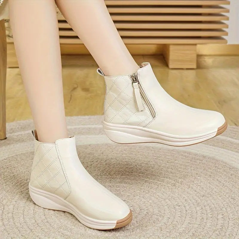 Botines Cuero Suave Aura Camino Serenidad, Comodidad y Estabilidad Todo el Día