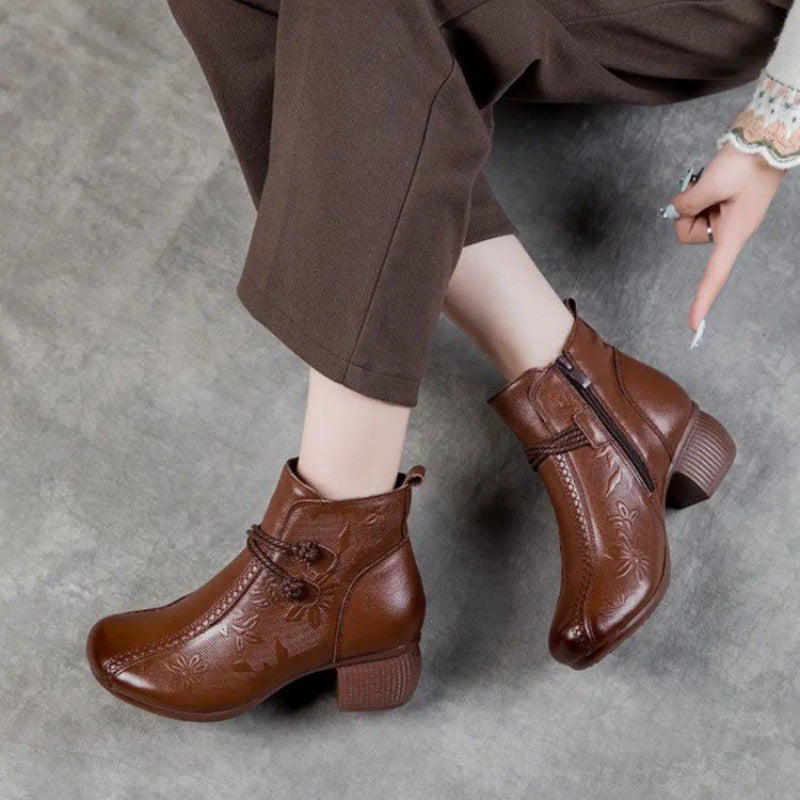 Botas Ortopédicas Cuero Suave Línea Aurora Serenidad, Alivio del Dolor y Máximo Confort