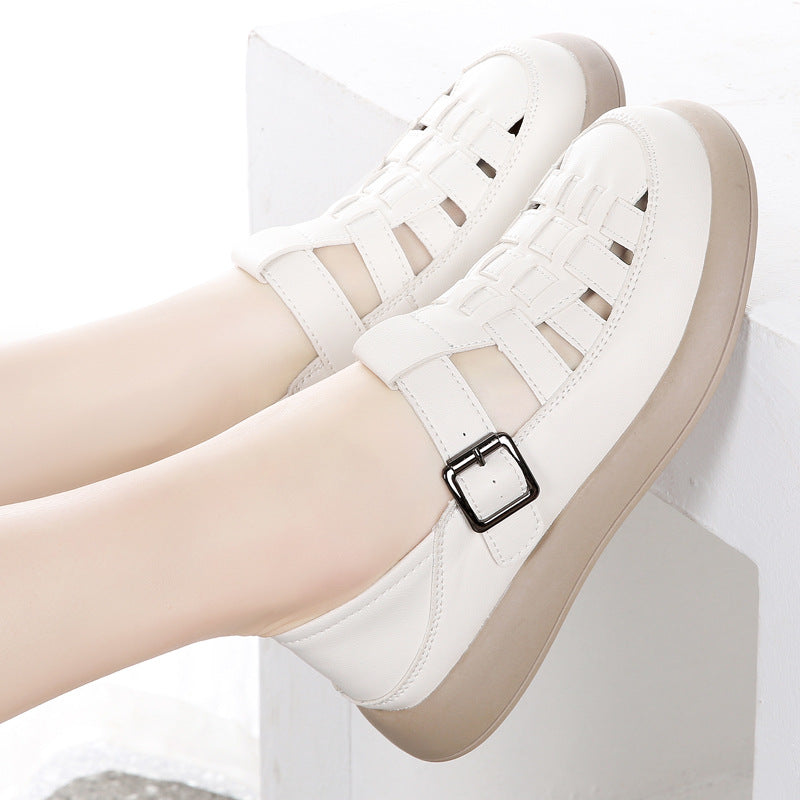 Sandalias Ortopédicas Cuero Suave Armonía Raíz Travesía, Corrección de Postura Natural