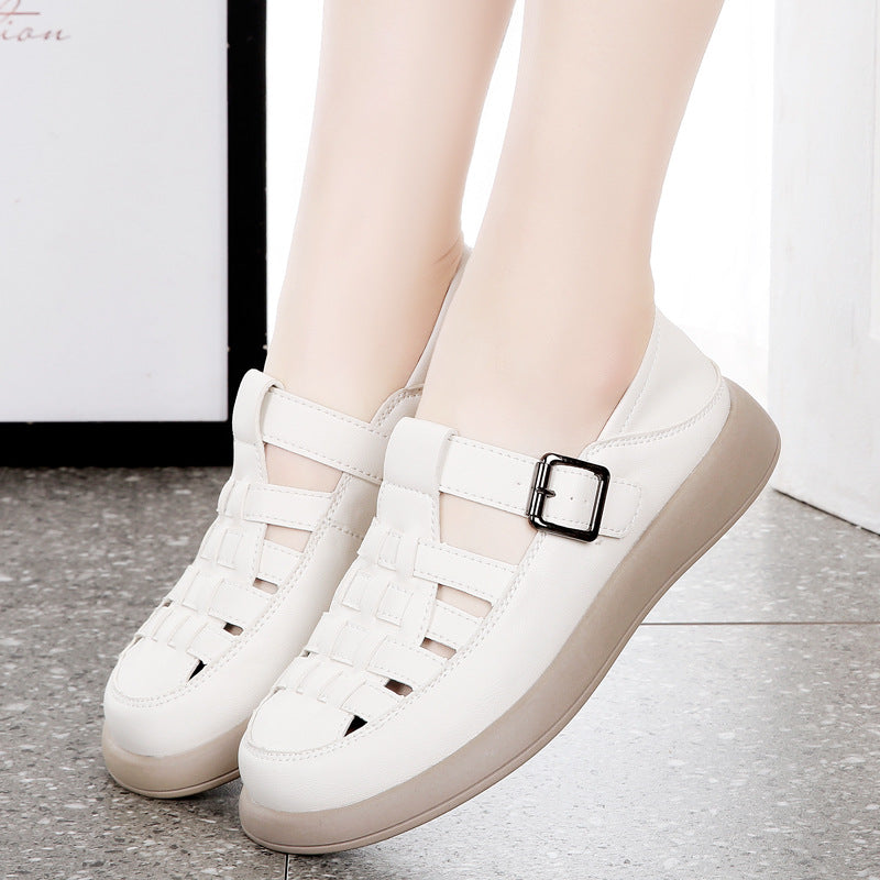 Sandalias Ortopédicas Cuero Suave Armonía Raíz Travesía, Corrección de Postura Natural