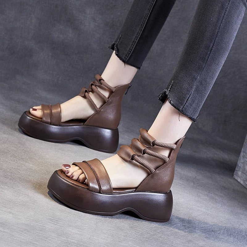 Sandalias Planas Piel Sintética Horizonte Esencia Serenidad, Comodidad y Elegancia Todo el Día