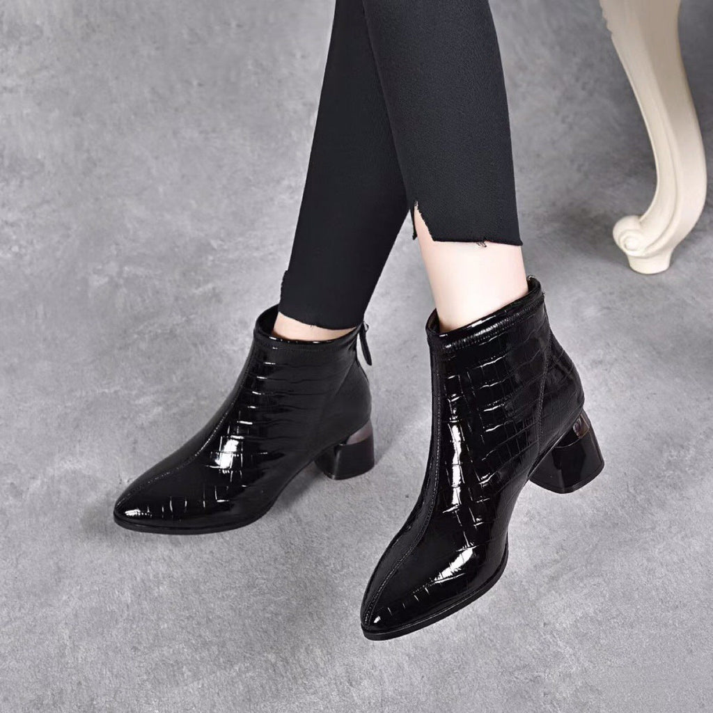 Botines Ortopédicos Cuero Suave Equilibrio Cumbre Jazz, Postura Saludable y Confort Diario