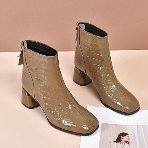 Botines Ortopédicos Cuero Suave Equilibrio Cumbre Jazz, Postura Saludable y Confort Diario