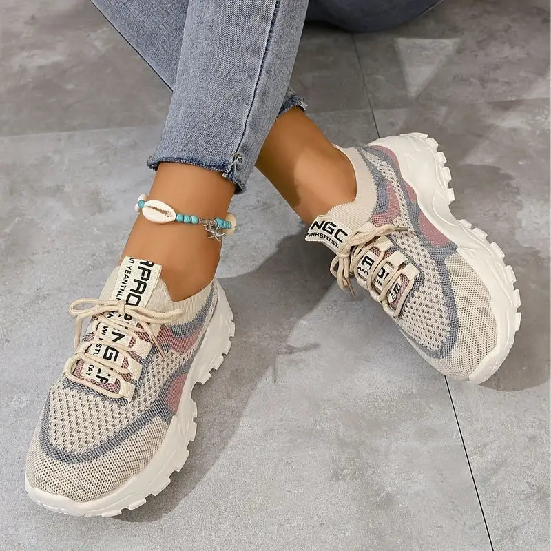 Zapatillas Deportivas Malla Transpirable Horizonte Jazz Armonía, Comodidad que Fluye Todo el Día