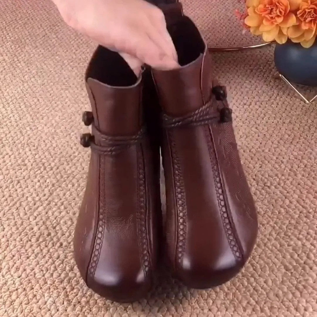 Botas Ortopédicas Cuero Suave Línea Aurora Serenidad, Alivio del Dolor y Máximo Confort