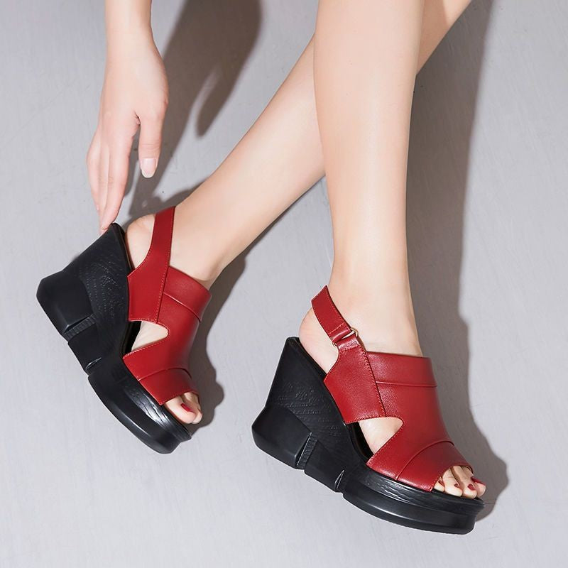 Sandalias de Cuña Plantilla Viscoelástica Horizonte Aura Instante, Confort Supremo Todo el Día