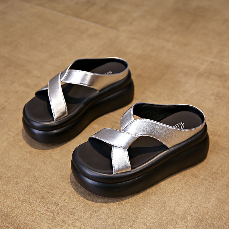 Sandalias Ortopédicas Plataforma Ergonómica Aura Camino Elevación, Comodidad y Postura Saludable