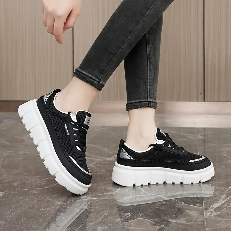 Zapatillas Casual Suela Gruesa Nube Jazz Horizonte, Comodidad Ultraligera Todo el Día