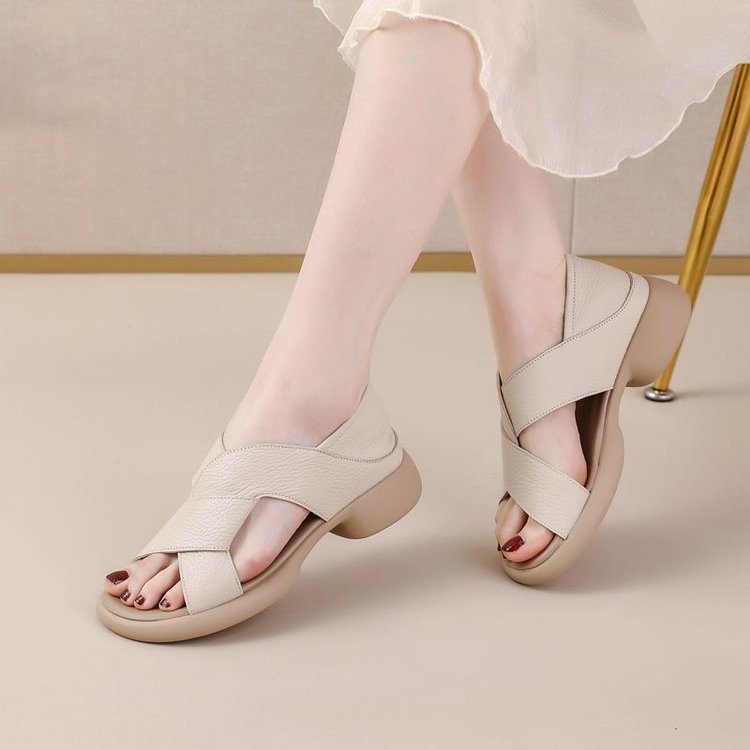 Sandalias Planas Suela Ultraflexible Aura Cielo Serenidad, Comodidad Sin Dolor Todo el Día