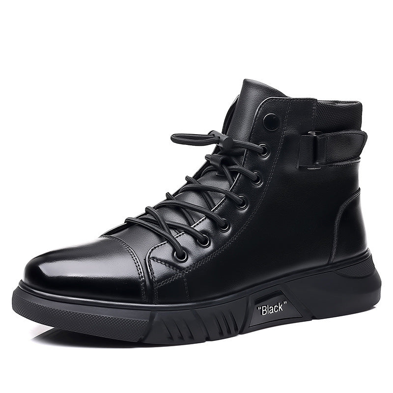 Botas Casual Cuero Suave Camino Jazz Armonía, Comodidad Antifatiga Todo el Día