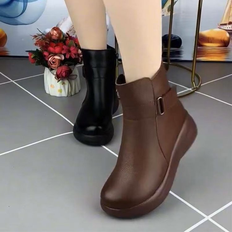 Botas Ortopédicas Cuero Suave Horizonte Jazz Serenidad, Alivio Inmediato para Pies y Espalda