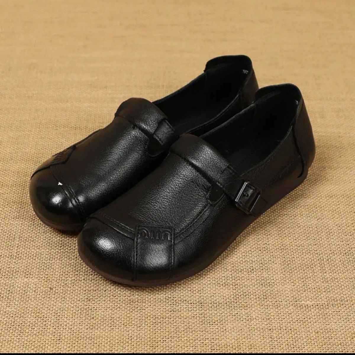 Zapatos Planos Cuero Impermeable Eclipse Serenidad Vintage, Comodidad Duradera y Estilo Retro