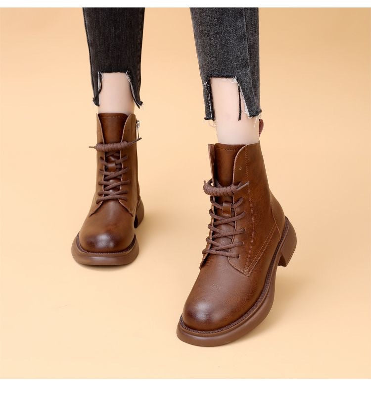 Botas Ortopédicas Cuero Suave Aura Camino Horizonte, Alivio Inmediato y Corrección Postural