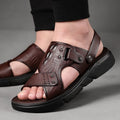 Sandalias Ortopédicas Cuero Transpirable Travesía Equilibrio Horizonte, Alivio Duradero para Tus Pies