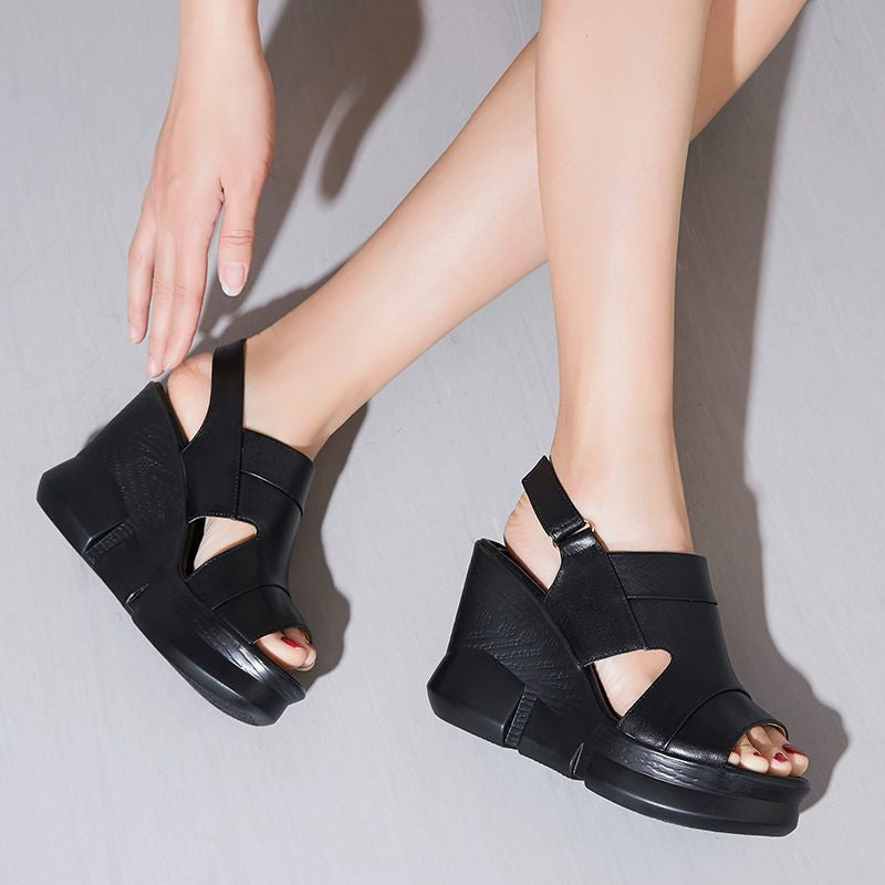 Sandalias de Cuña Plantilla Viscoelástica Horizonte Aura Instante, Confort Supremo Todo el Día