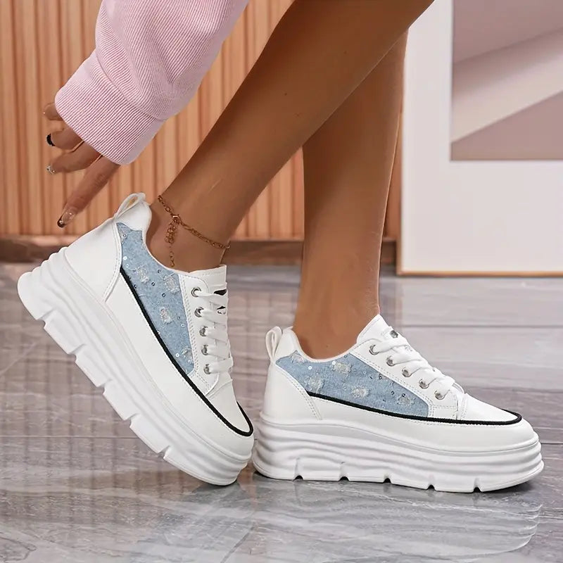 Zapatillas Deportivas Malla Ergonómica Cielo Jazz Serenidad, Confort Extremo en Cada Paso