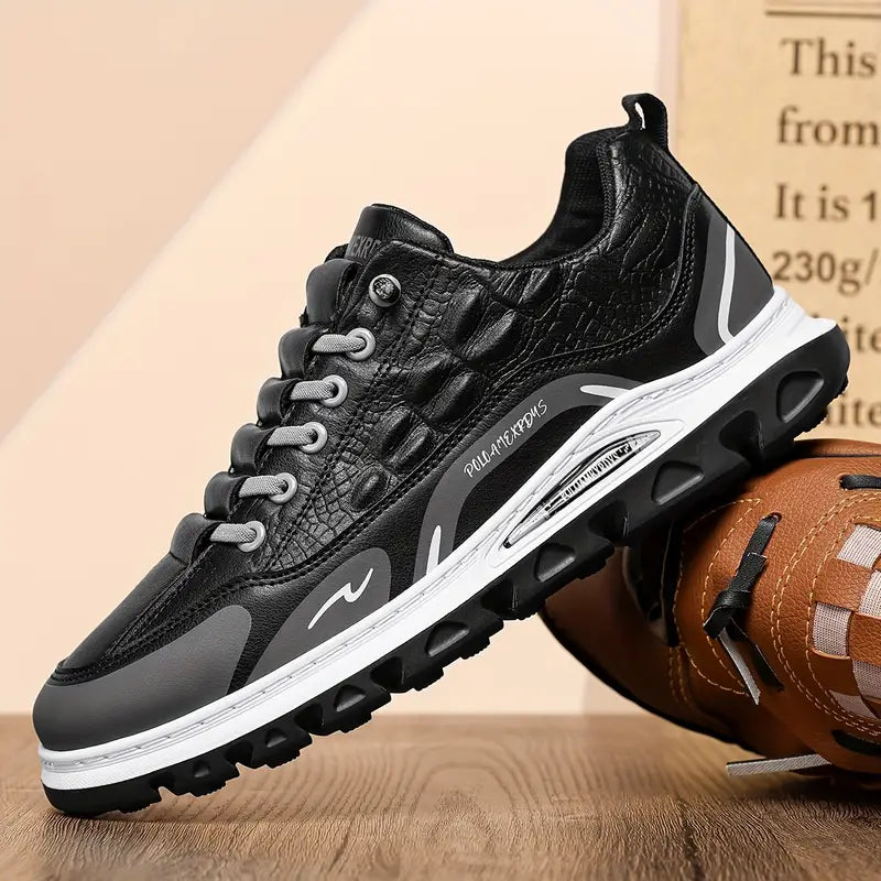 Zapato Casual Cuero Texturizado Cumbre Serenidad Prisma, Estilo y Confort Todo el Día