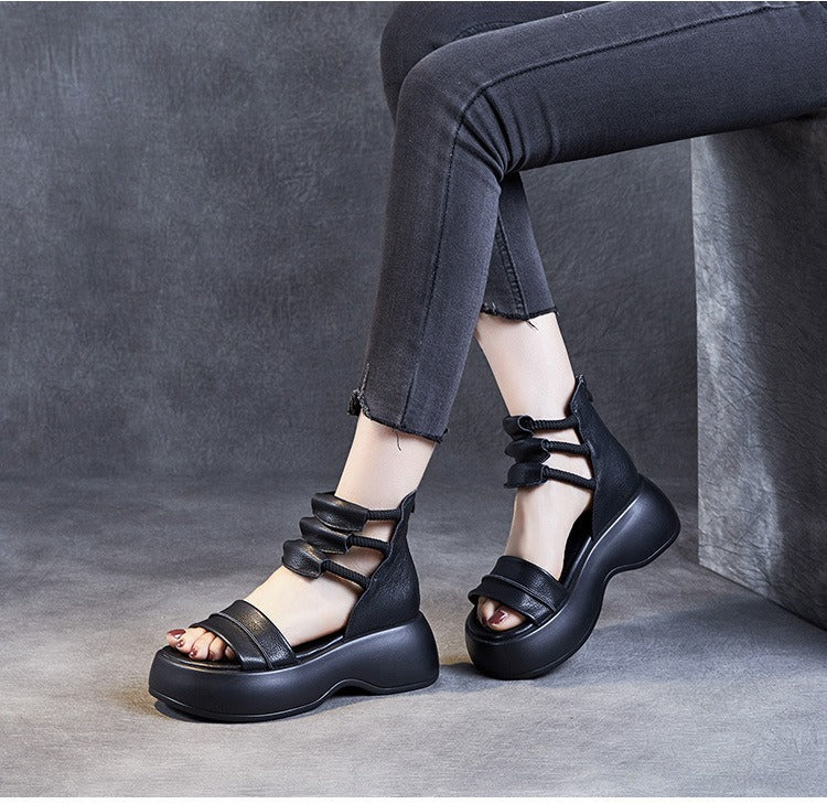 Sandalias Planas Piel Sintética Horizonte Esencia Serenidad, Comodidad y Elegancia Todo el Día