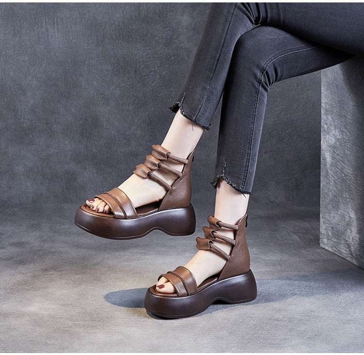 Sandalias Planas Piel Sintética Horizonte Esencia Serenidad, Comodidad y Elegancia Todo el Día