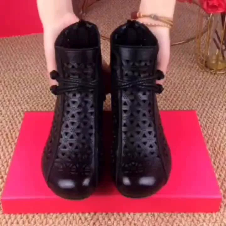 Sandalias Ortopédicas Cuero Suave Esencia Cumbre Armonía, Alivio Superior para Pies Sensibles