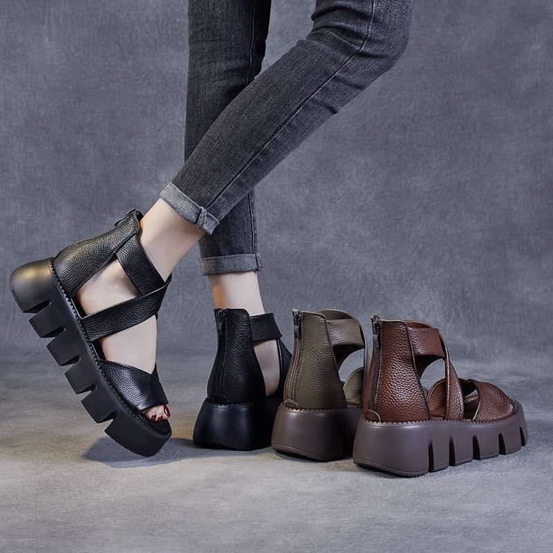 Sandalias de Tacón Piel Sintética Serenidad Cumbre Jazz, Comodidad y Estilo Sin Dolor