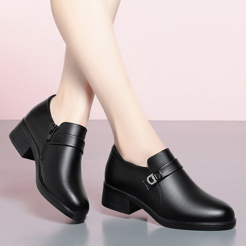 Zapato Ortopédico Cuero Suave Aura Serenidad Camino, Confort Total y Soporte Prolongado