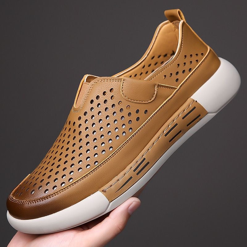 Sandalias Casual Piel Transpirable Horizonte Calma Atlántico, Comodidad y Soporte Todo el Día