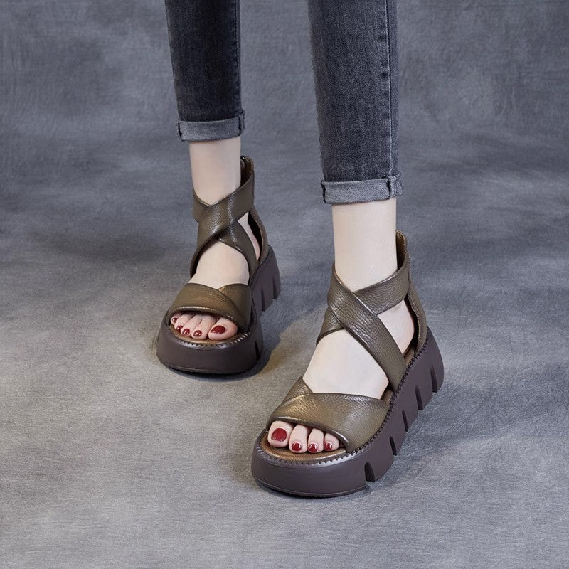 Sandalias de Tacón Piel Sintética Serenidad Cumbre Jazz, Comodidad y Estilo Sin Dolor