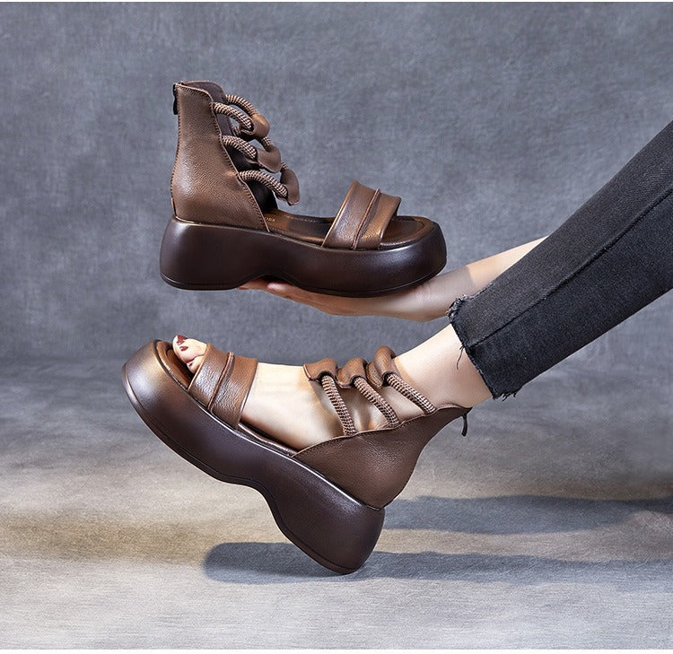 Sandalias Planas Piel Sintética Horizonte Esencia Serenidad, Comodidad y Elegancia Todo el Día