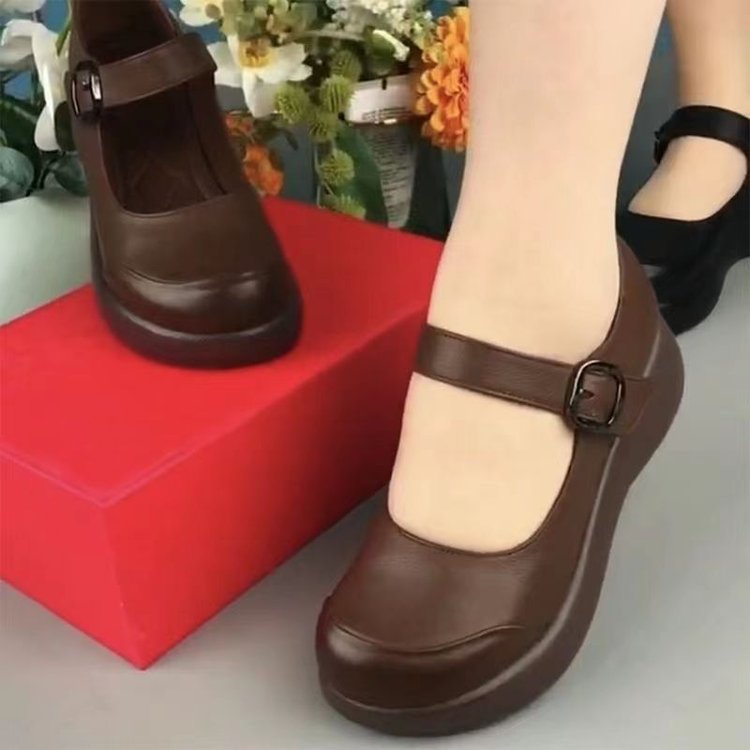 Zapato Ortopédico Cuero Suave Esencia Camino Serenidad, Comodidad Estilizada Sin Dolor