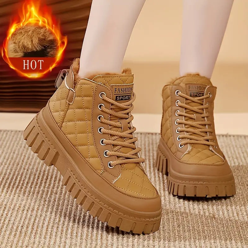 Botas de Invierno Lana Suave Esencia Cumbre Calma, Confort Supremo en Cada Paso