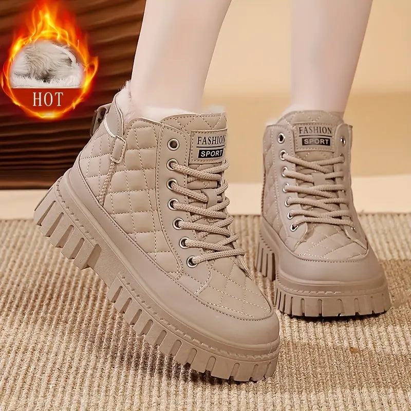 Botas de Invierno Lana Suave Esencia Cumbre Calma, Confort Supremo en Cada Paso